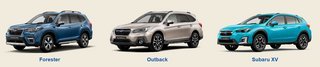 Subarus danske modelprogram: Hatchback'en Impreza markedsføres ikke hos os, og sportscoupéen re BZ er udgået.