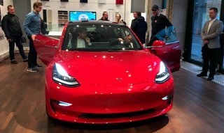 Model 3 i København i den amerikanske udgave.