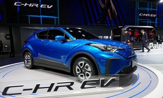 Toyota C-HR EV har verdenspremiere på Shanghai-udstillingen.