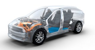 Et kik ind til teknikken i Toyotas kommende elbil. Opbygningen af den særlige e-TNGA-platform ligner i høj grad andre bilkoncerners elbil-platforme.