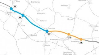Den gule del af strækningen, Odense Vest/Blommens Lyst-Aarup, er nu udvidet fra fire til seks spor.  De næste to år bliver der arbejdet på den blå del, hvor der nu er 80 km/t. på noget af strækningen. Næste år vil det gælde hele den blå strækning.