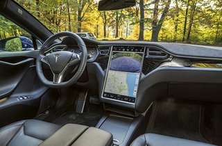 Tesla Model S kabine