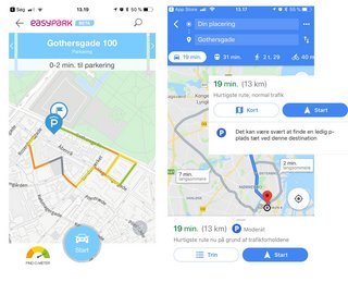 Ny funktion i parkeringsapp skal hjælpe bilister med at finde parkering.