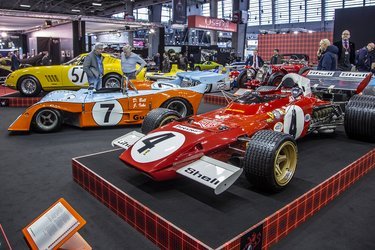 Der er mange tilbud, hvis du går med drømme om en karriere i klassisk F1. Denne Ferrari 312 B2 fra 1971 på Gregor Fiskens stand var nok en af de mest delikate med en kørerhistorie, der omfatter Andretti, Regazzoni og Ickx.
