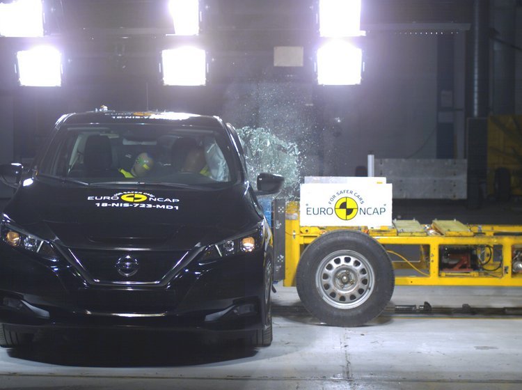 Der er fem sikre Euro NCAP-stjerner til den ny udgave af Nissan Leaf