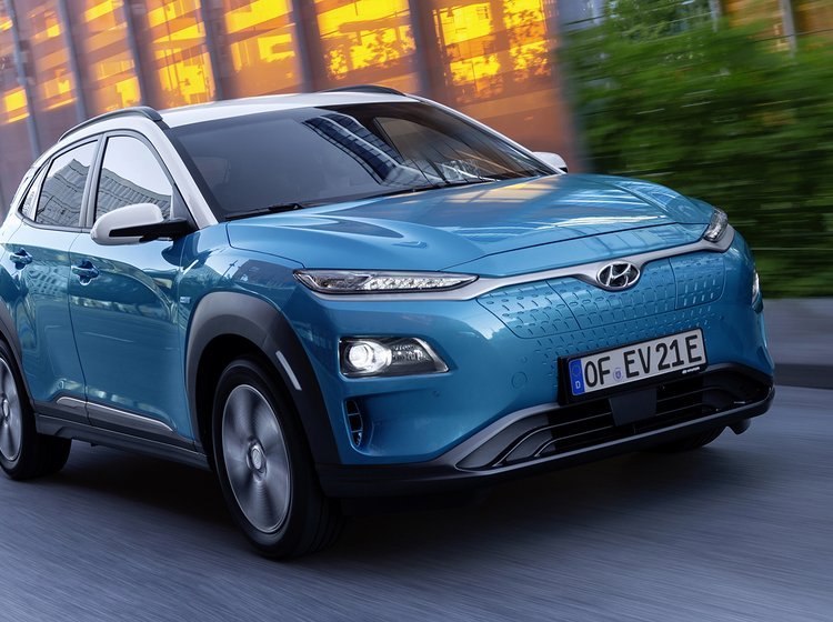 Hyundai Kona EV forfra