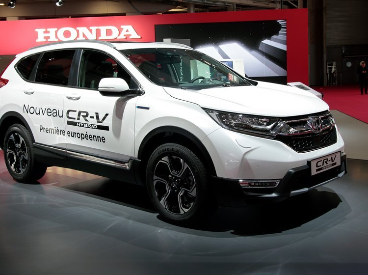 Honda CR-V hybrid ved europapremieren.