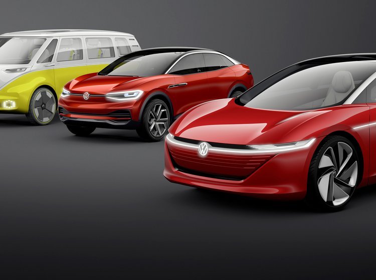 Fire af VWs kommende elbiler.
