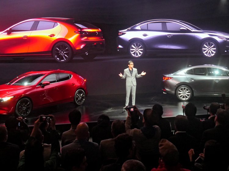 Mazda 3-præsentationen i Los Angeles