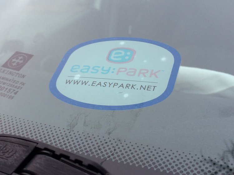 Easy Park dropper mærkaten FDM