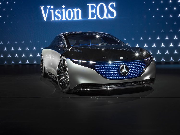 Mercedes Vision EQS på Frankfurt-udstillingen.