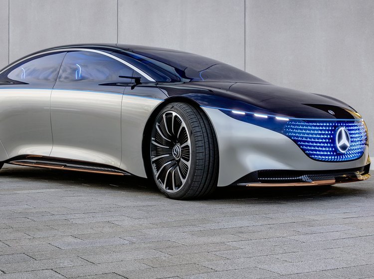 Mercedes-Benz EQS Vision bliver til realiteter i 2021.