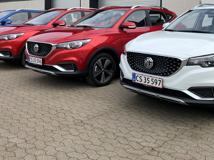 MGs første otte biler er netop blevet indregistreret i Danmark.