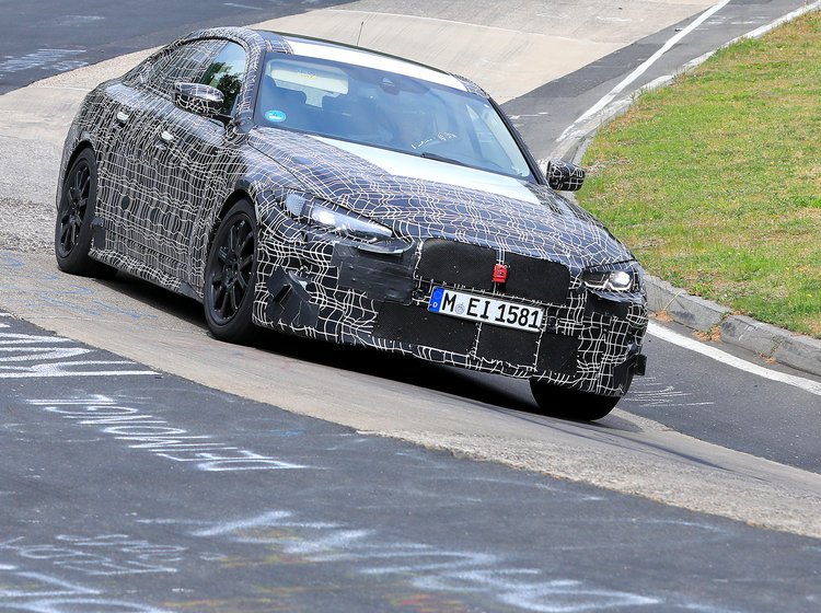 BMW 4-serie Gran Coupé fanget på Nürburgring. Foto: Automedia