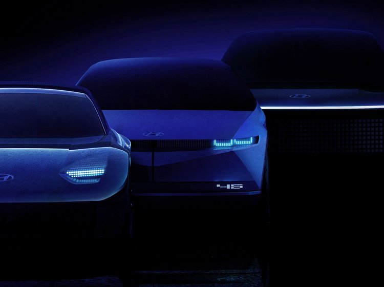 De tre første biler fra Ioniq-mærket: Model 6 (t.v.) i 2020, model 5 (i midten) i 2022 og model 7 i 2024.