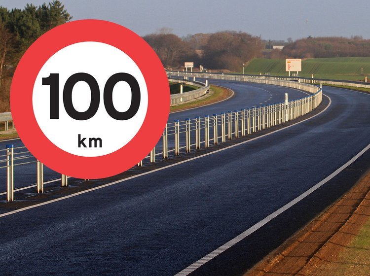 100 km/t. bliver ny fartgrænse på fire motortrafikveje.