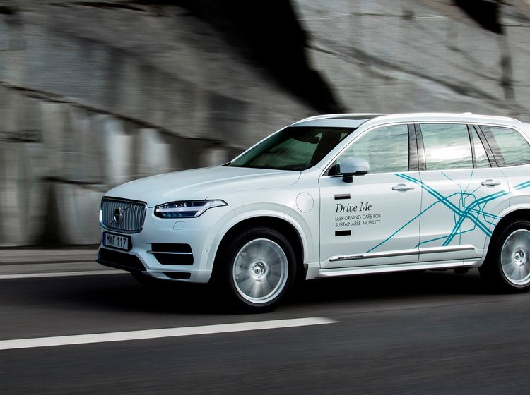 Volvos selvkørende forsøgsbil fra Drive Me-projektet.