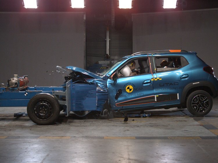 Crashtest af Dacia Spring