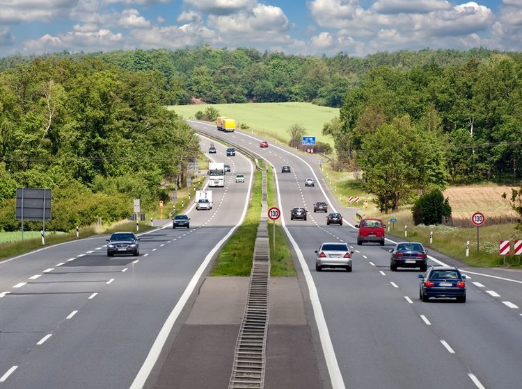 Trafik på tysk motorvej
