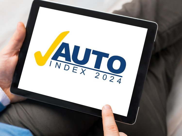 AutoIndex-logo i skærm på Ipad