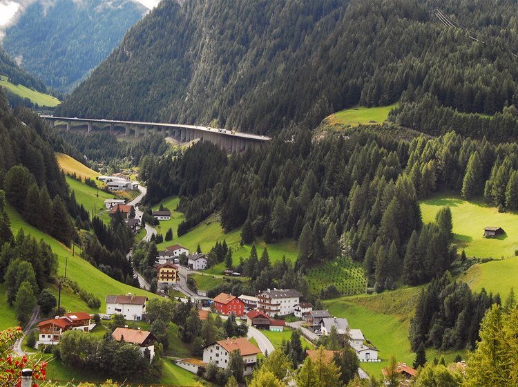 Bro over Brennerpasset mellem Østrig og Italien