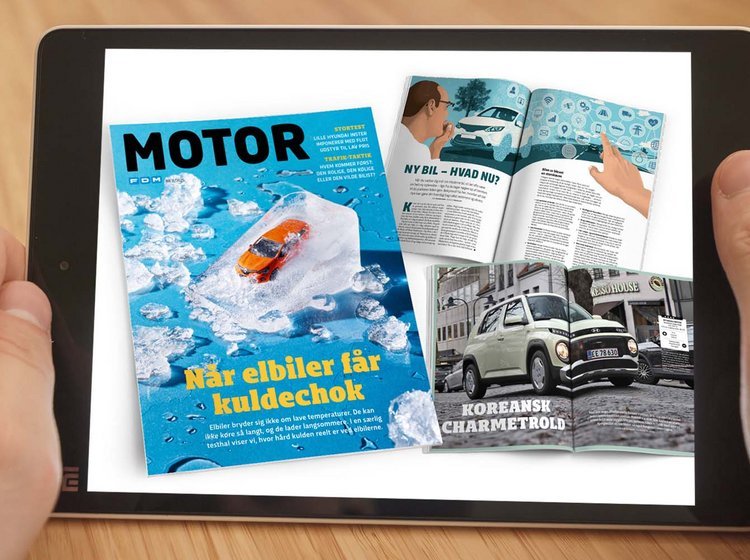 IPad med opslag fra Motor