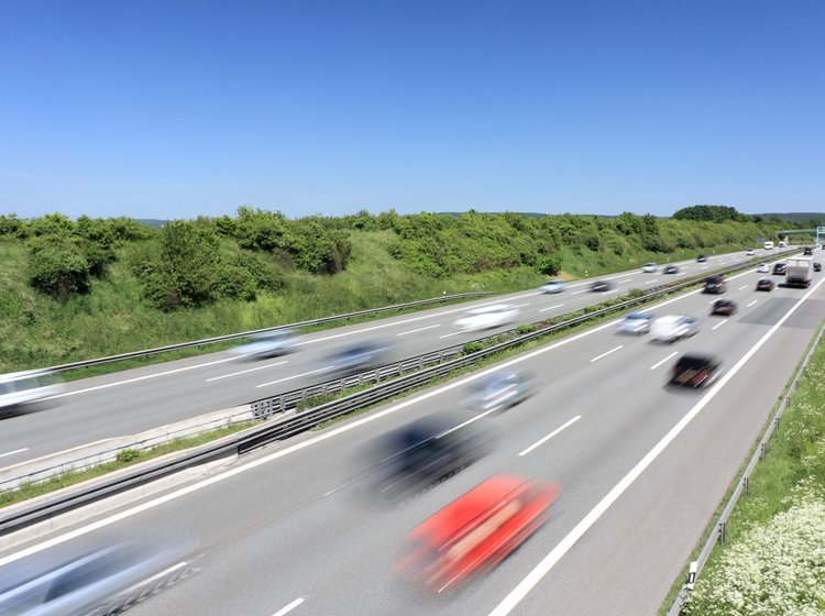 Trafik på tysk motorvej