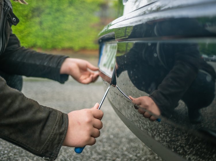 To gange var politiet ved at klippe nummerpladerne på Lottes bil