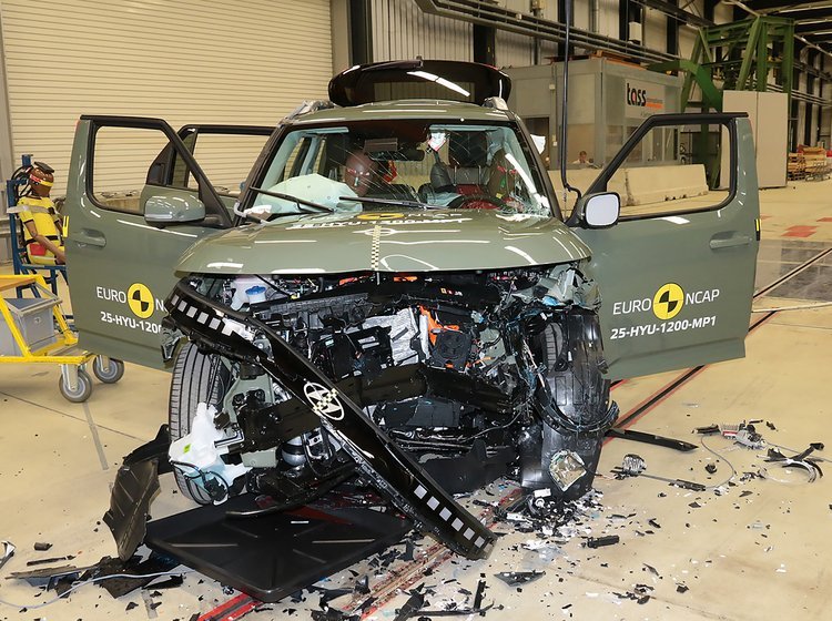 Hyundai Inster efter crashtest