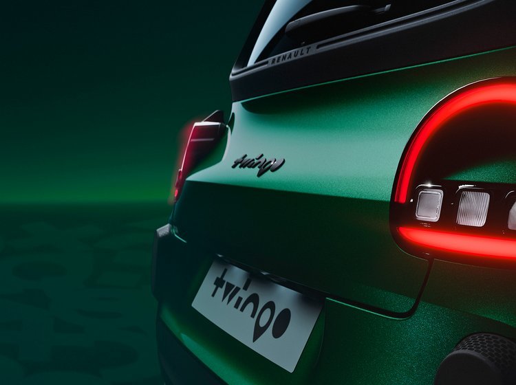 Bagparti på Renault Twingo.