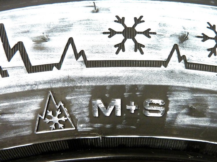 Bildæk med vintersymboler