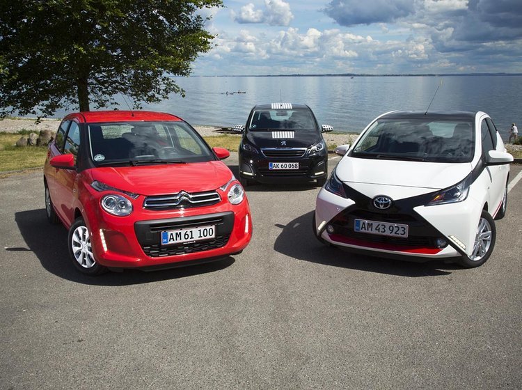 Citroën C1, Peugeot 108 og Toyota Aygo bliver testet i digitalt særnummer af Motor