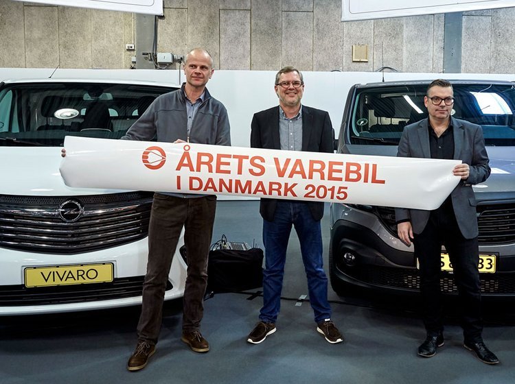 Makkerparret Renault Trafic og Opel Vivaro blev kåret til Årets Varebil 2015 under åbningen af Transport 2015.