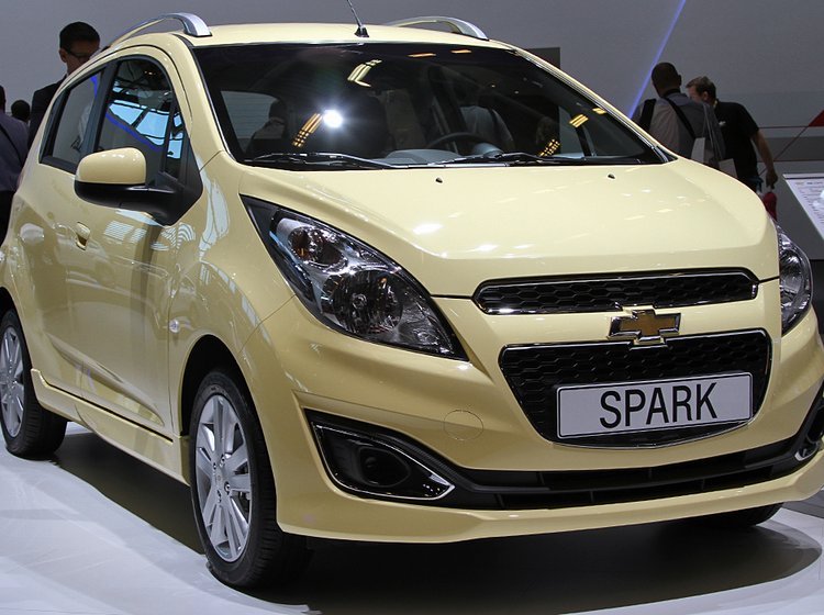 Den ansigtsløftede Chevrolet Spark.