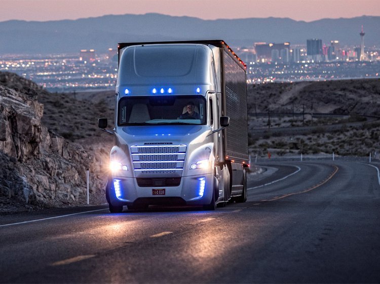 Den særlige udgave af Daimler Freightliner.