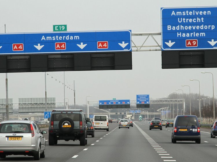 A4 i Holland er blandt de motorveje, der har fået strækningskontrol af hastigheden.