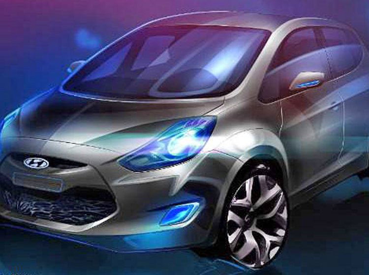 Hyundai ix20 præsenteres i Paris, og først da kan man se bilen ordentligt og få faktuelle oplysninger.