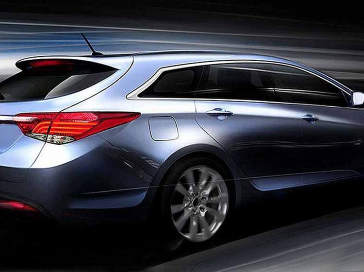 Hyundai i40 wagon tage sig sportslig ud i denne officielle tegning.