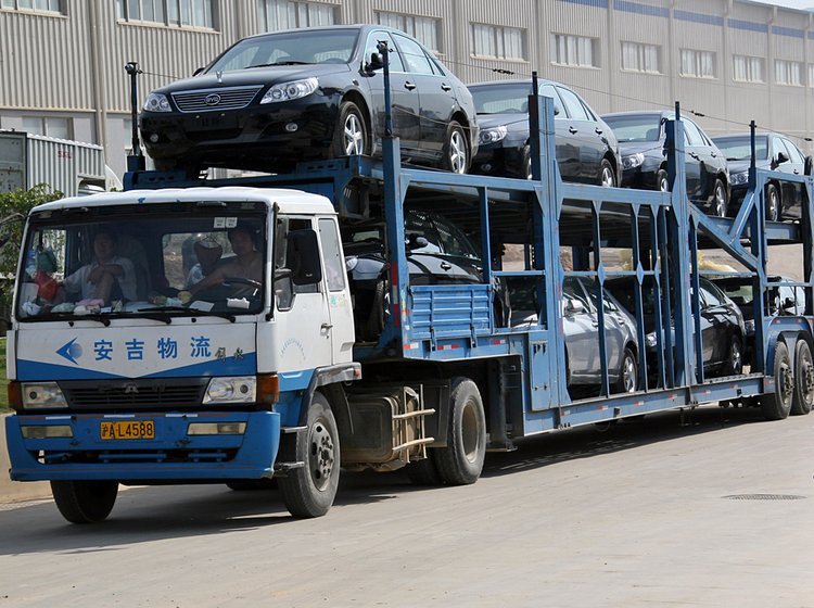 Bilproduktion hos BYD i Schenzen, Sydkina.