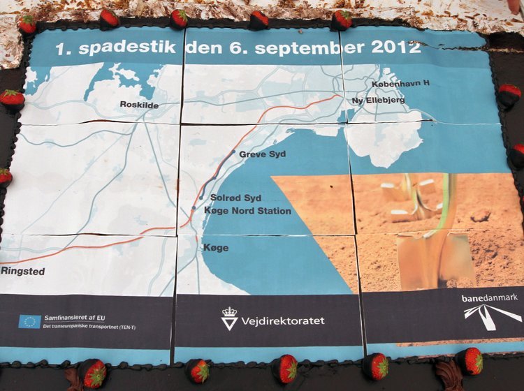Køge Bugt Motorvejen bliver klar med otte spor mellem Solrød S og Greve S en gang i 2015.