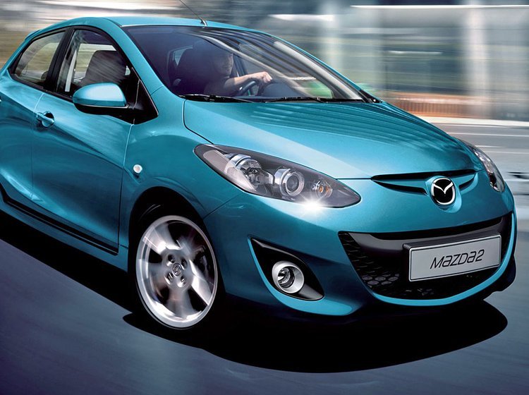 Mazda 2 får nu en front i samme stil som Mazda 5 og den faceliftede Mazda 6.