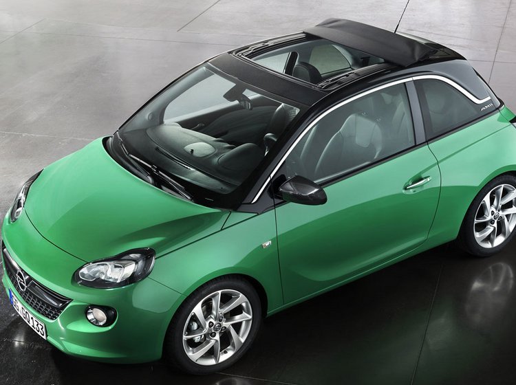 Opel Adam fås snart med stort kanvastag for 9.000 kr. ekstra.
