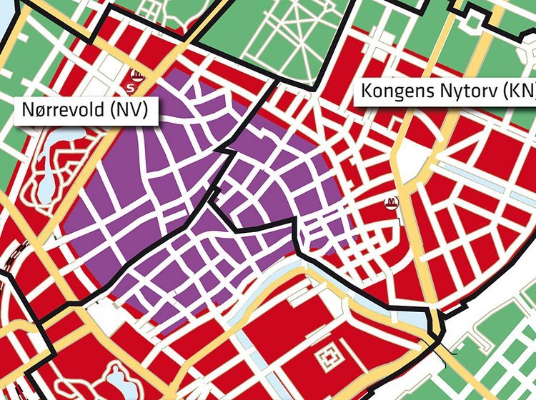 En dyr lilla p-zone er planlagt, men en endelig politisk beslutning er ikke taget.