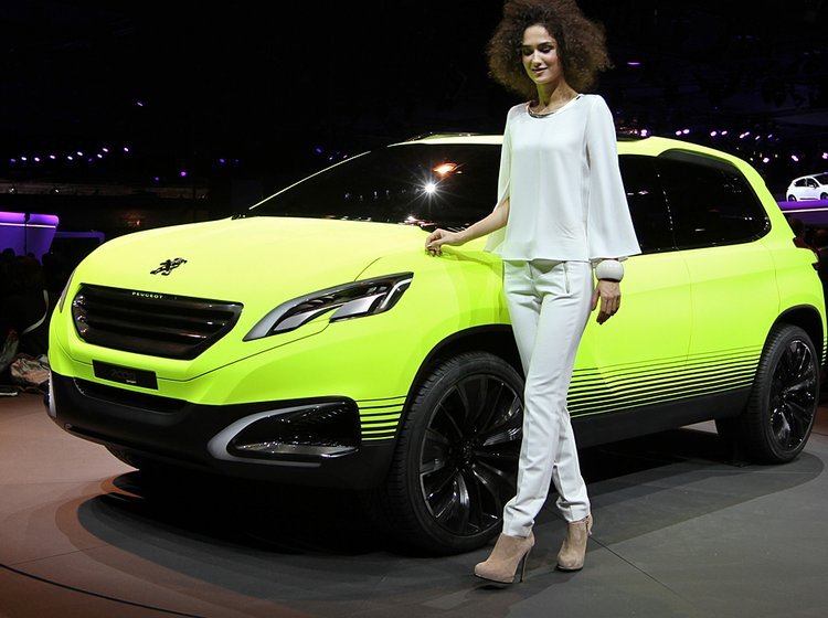 Peugeot 2008 Concept i tegnet udgave. Selve bilen vises på Paris-salonen.