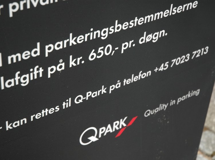 P-afgift, parkeringsafgift, parkeringsbøde, p-bøde