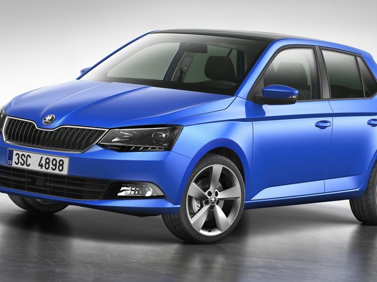 Skoda Fabia hatchback 2014.