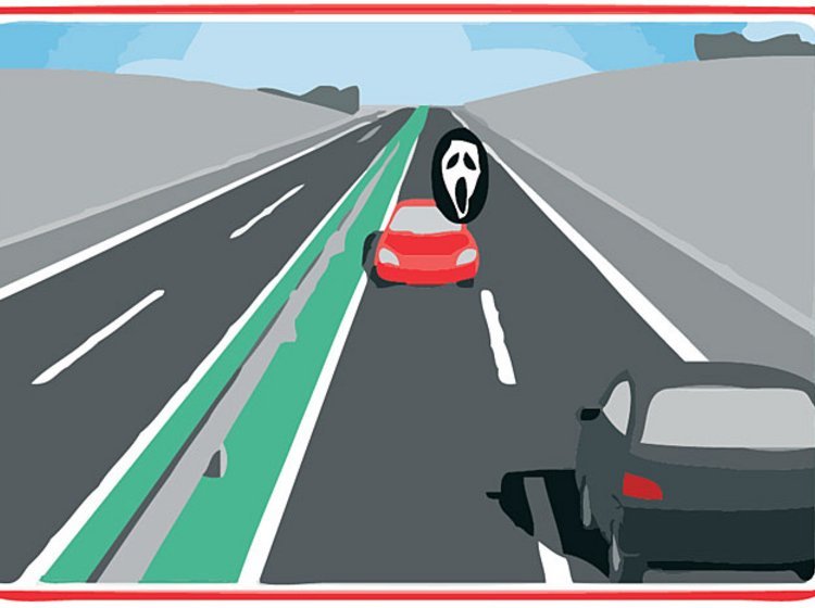 Ca. 200 gange årligt sker det, at bilister kører i den forkerte retning på motorvejen.