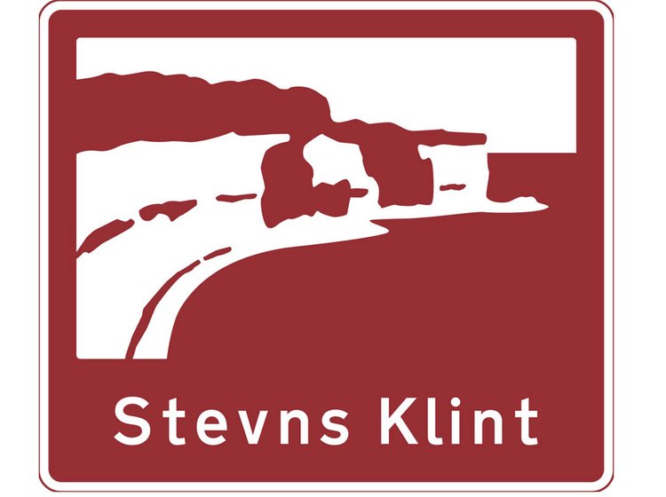 Stevns Klint er en af de seværdigheder, der er med i forsøget med nye skilte.