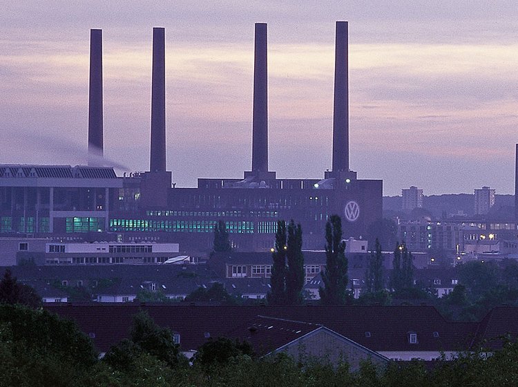 Volkswagens hovedkvarter i Wolfsburg i Nordtyskland.