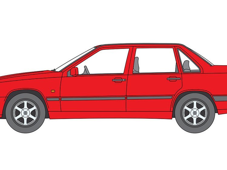 Volvo 850 var i 1991 første model med den femcylindrede motor.